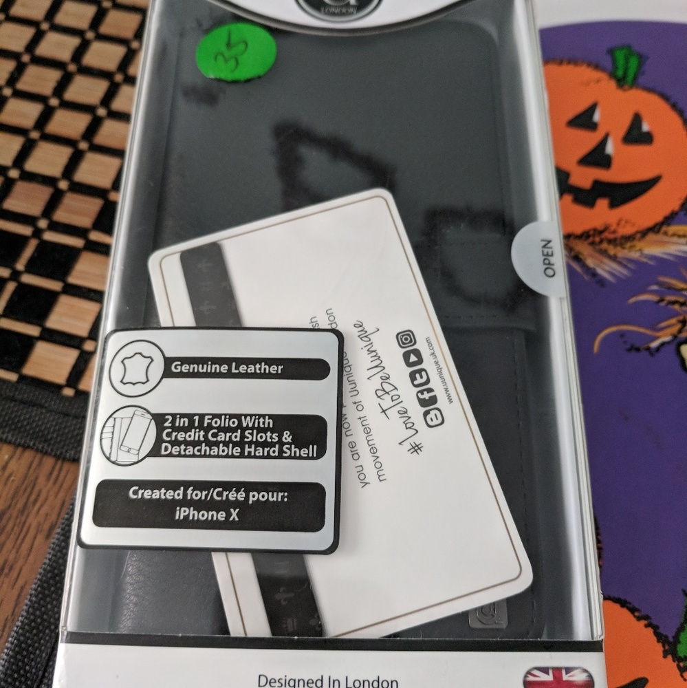 Unique London leather phone case I phone x